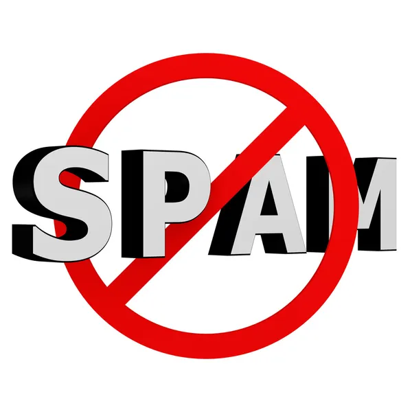 Não spam — Fotografia de Stock