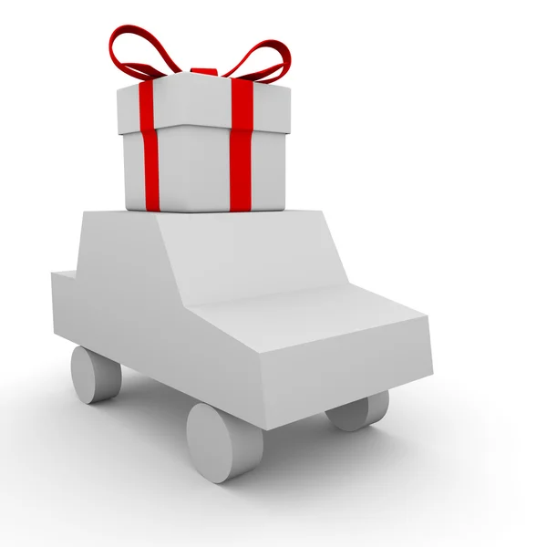 Gift delivery — Stock Photo, Image