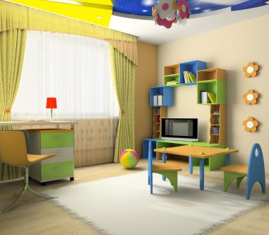 Interior of the baby clipart