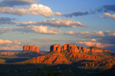 Red Rocks sunset clipart