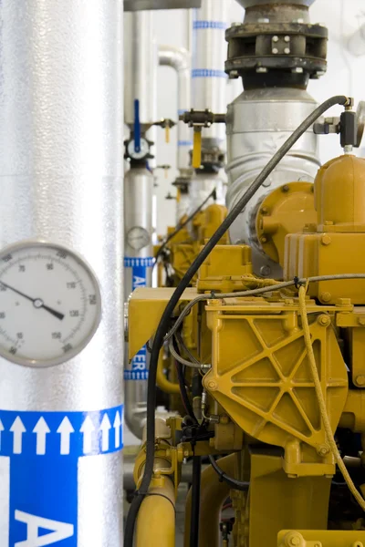 Gas recovery plant, vertical — Stock Photo, Image