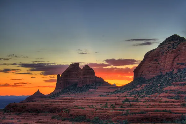 Red Rocks захід сонця — стокове фото
