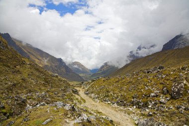 Trail in the Andes clipart