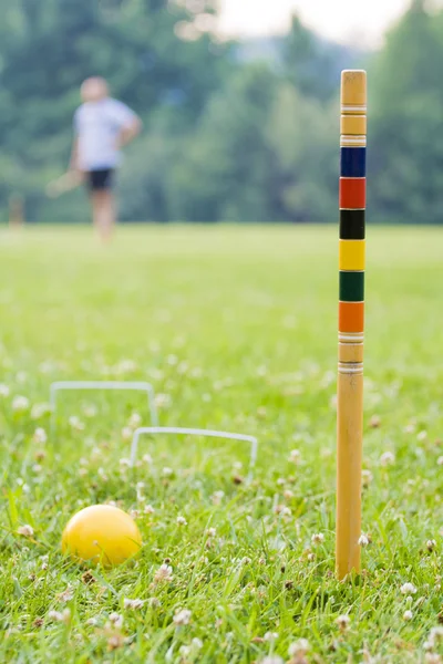 Jouer au croquet II — Photo