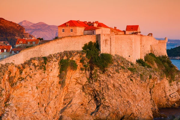 Parede da cidade de Dubrovnik — Fotografia de Stock