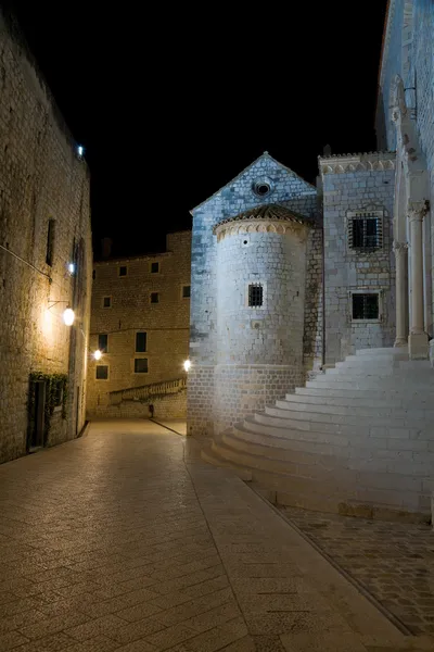 Dubrovnik di malam hari — Stok Foto