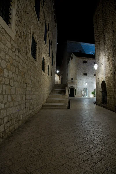 Dubrovnik by night — Stock Photo, Image