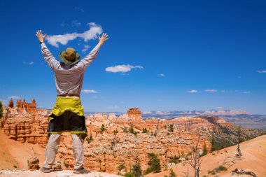 Hiking in Bryce Canyon clipart