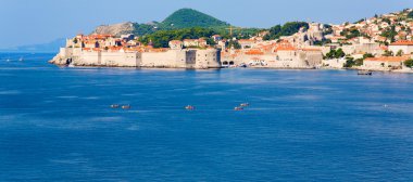 Kayaking in Dubrovnik clipart