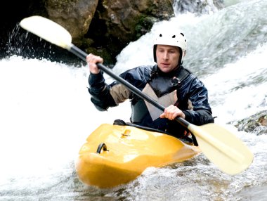 Kayaker clipart