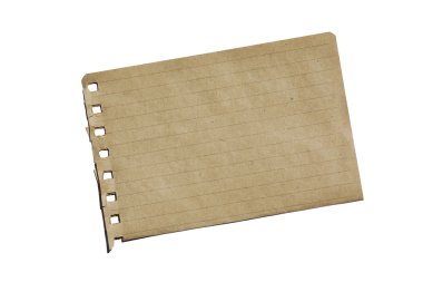 Brown Paper on White clipart