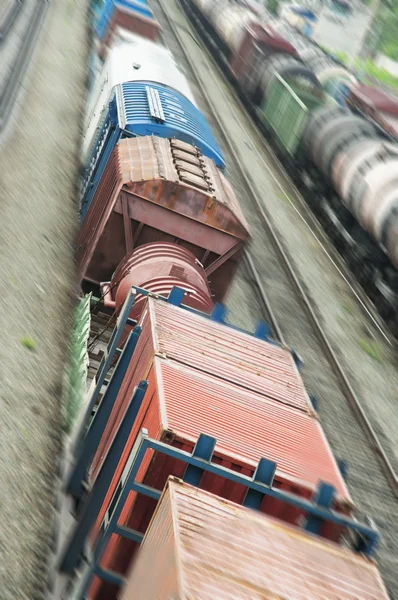 Train in movement — Stock Photo, Image