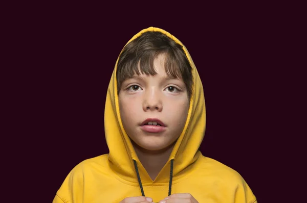 The boy in a hood — Stock Photo, Image