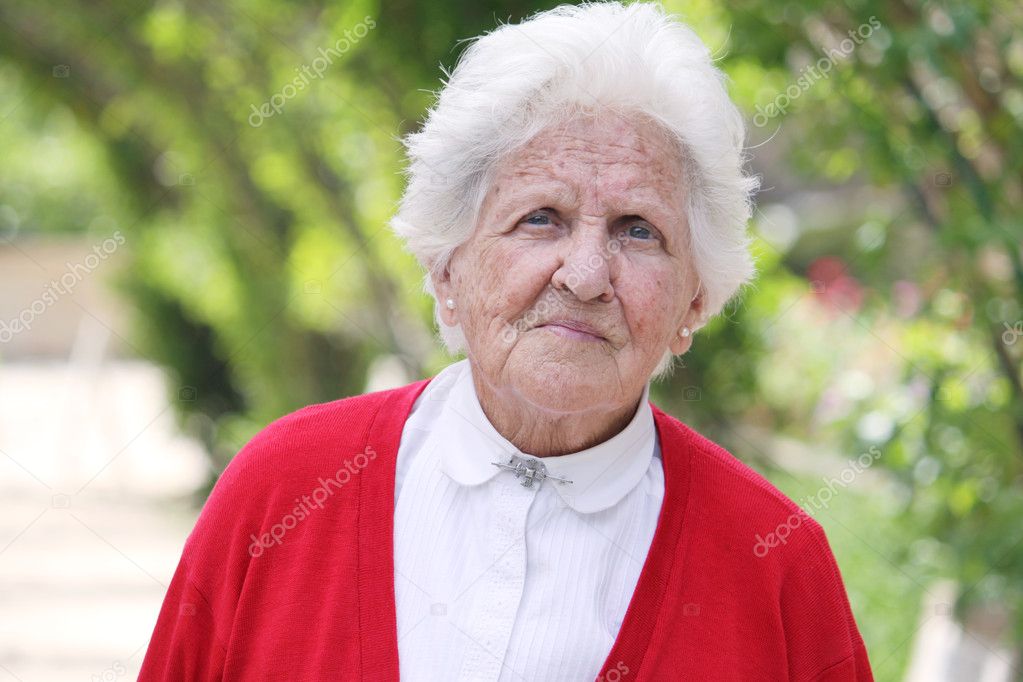 Beautifl old lady — Stock Photo © frantab #2998762