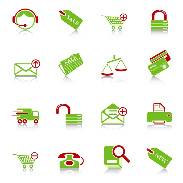 Sale and shopping icons — Stock Vector