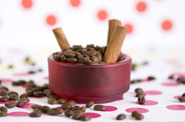 Cinnamon and coffee Stock Image