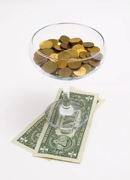 stock image Cocktail from money