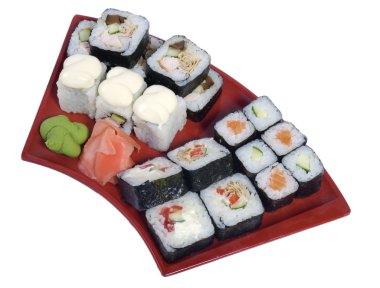 haddelenmiş ve sushi