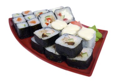 haddelenmiş ve sushi