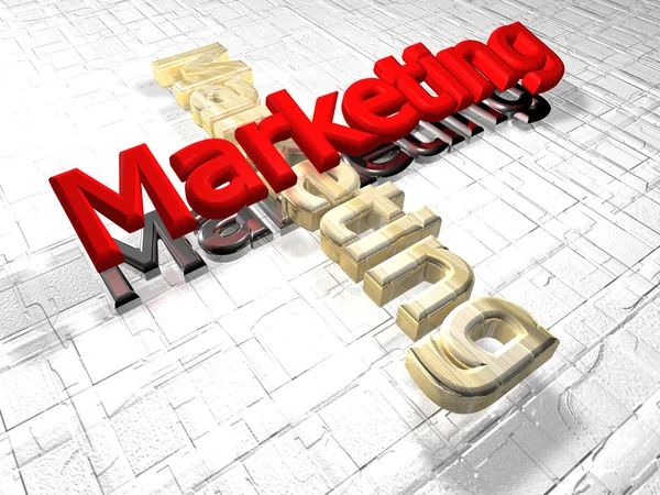 Marketing - 3D — Stock fotografie