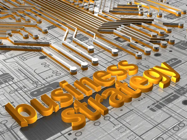 Estrategia de negocios - 3D Imágenes de stock libres de derechos