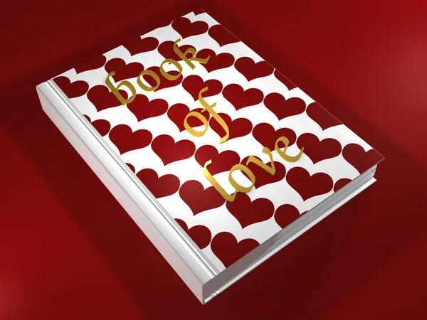 Book of Love - 3D — Stock Photo, Image