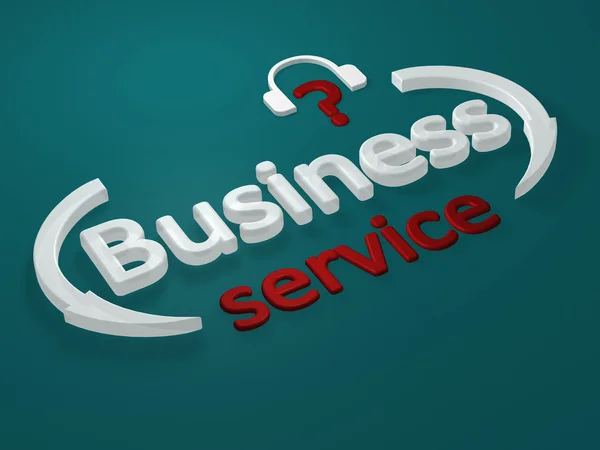 Biznes - serwis - litery — Zdjęcie stockowe