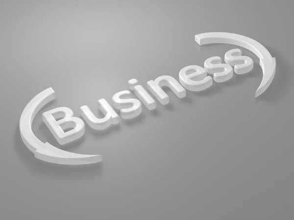 Biznes - litery - 3d — Zdjęcie stockowe