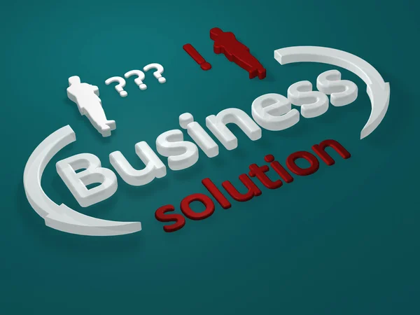 Business - solution - letters — Stock Photo, Image