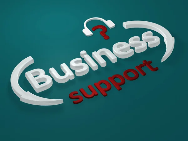 Biznes - wsparcie - litery — Zdjęcie stockowe
