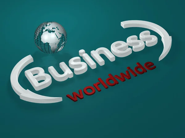 Business - worldwide - letters — Stock Photo, Image