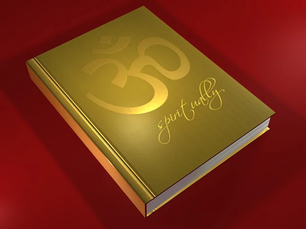 Om Symbol - golden book — Stock Photo, Image