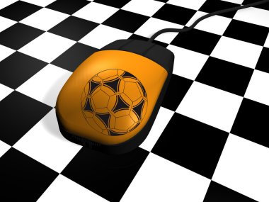 Football on Web clipart