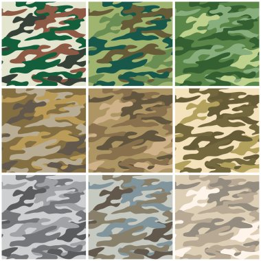 Camouflage seamless clipart