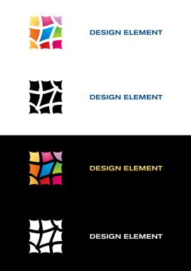 Logo templates. Color tile. clipart