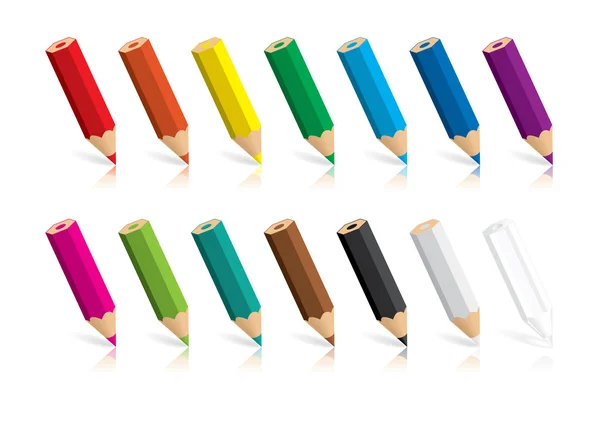 Ołówki kolorowe — Wektor stockowy