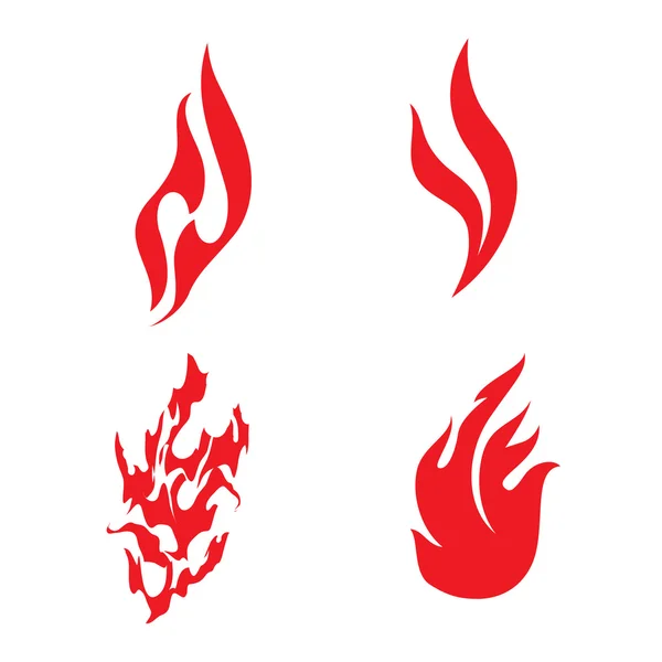 Eld ikon set — Stock vektor