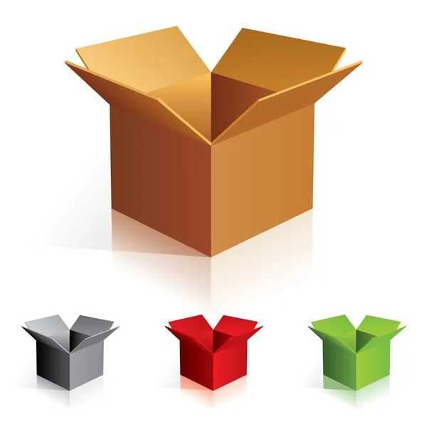 Barevné boxy — Stockový vektor