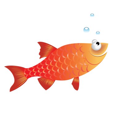 Funny fish clipart