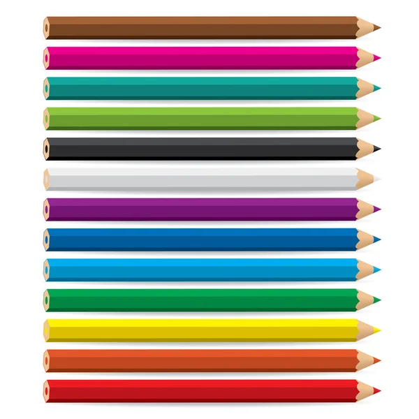 Кольорові олівці — стоковий вектор