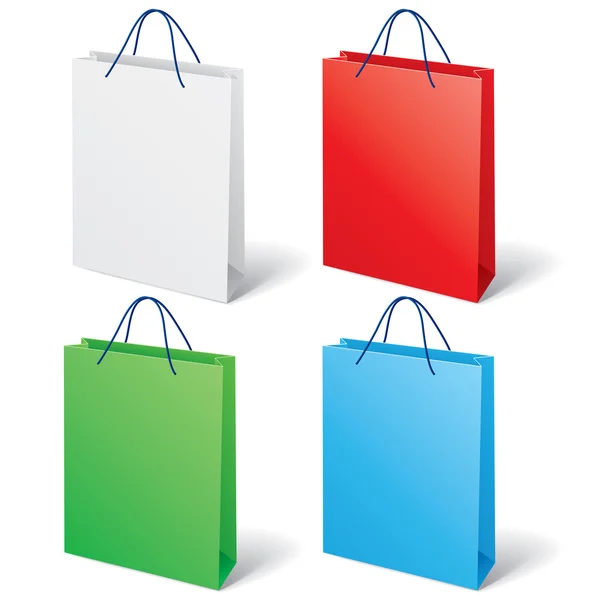 Färgstarka shopping väska — Stock vektor