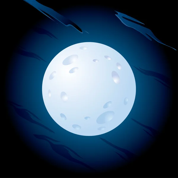 Luna. Illustrazione vettoriale . — Vettoriale Stock