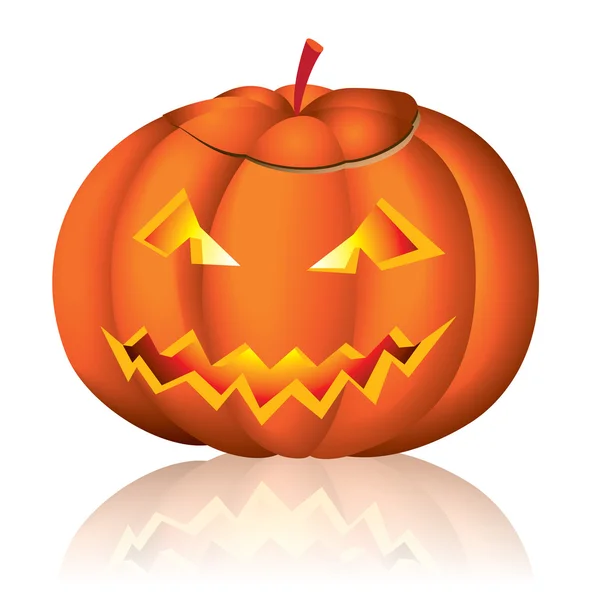 Jack-o-lanterna halloween vettoriale illustrazione — Vettoriale Stock