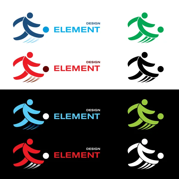 Football design elements. — Stock Vector