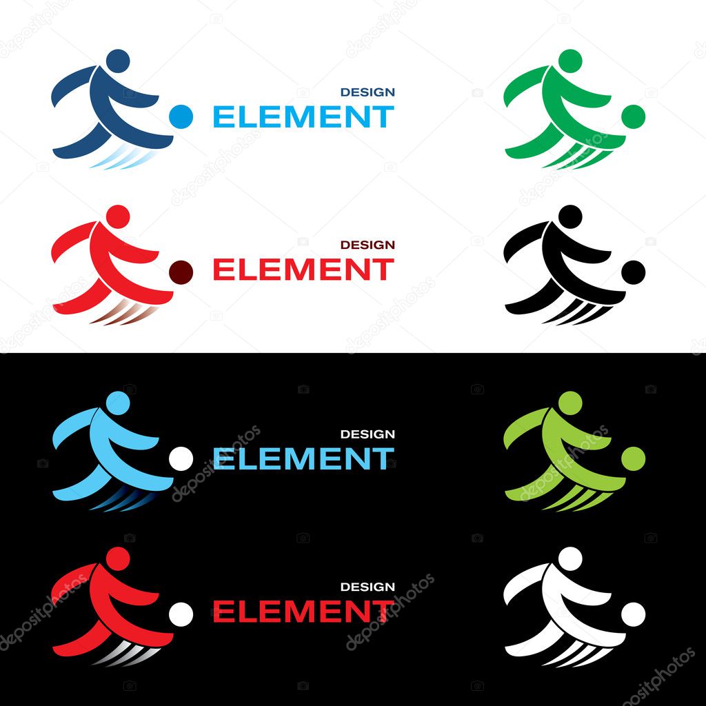 Football design elements.
