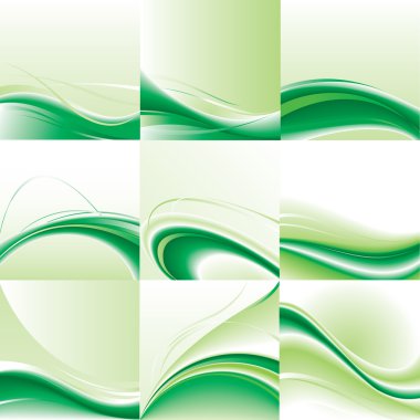 Abstract vector background set clipart