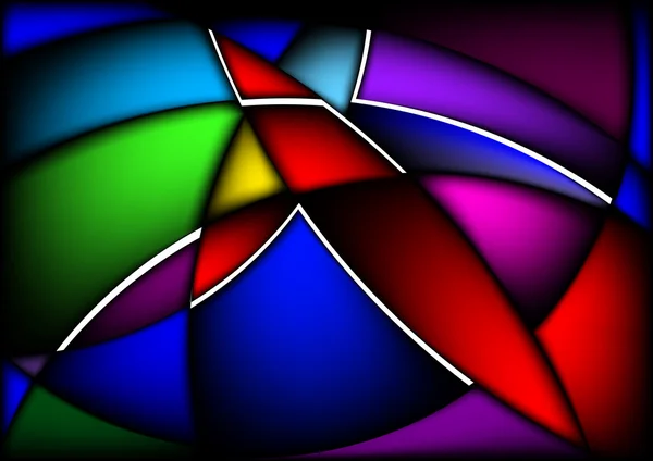 Golvende abstracte heldere kleurrijke achtergrond — Stockvector