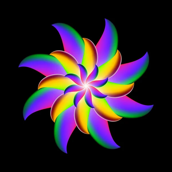 Conception abstraite de fleur — Image vectorielle