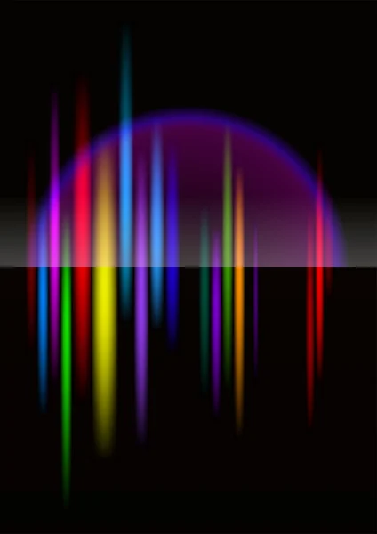 Norte-luz abstracta brillante colorido fondo — Vector de stock