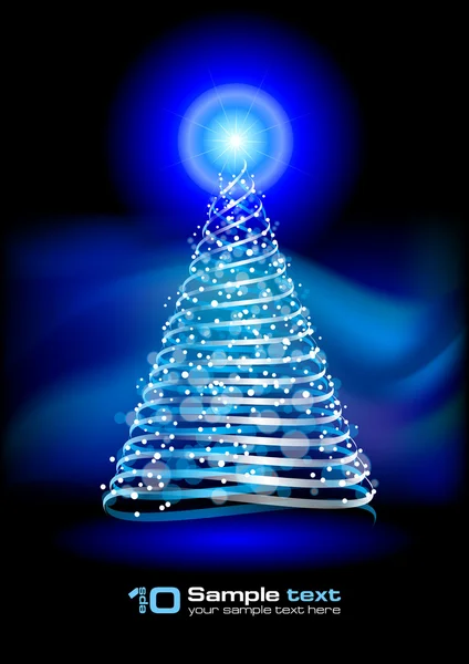 Vector abstract design. Christmas tree. — Stock Vector